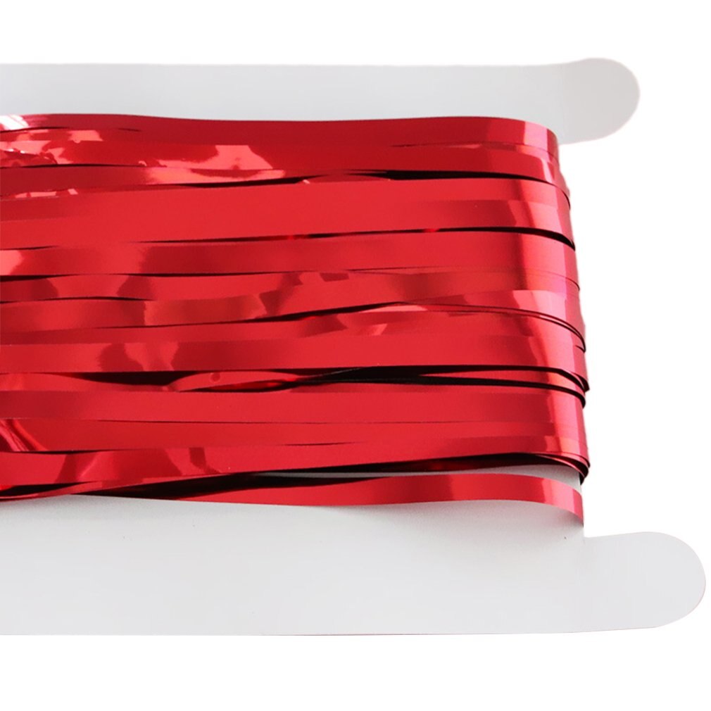 Party Backdrop Curtain Metallic Foil Fringe Shimmer Backdrop Birthday Wedding Party Wall Decoration Photo: Light Yellow