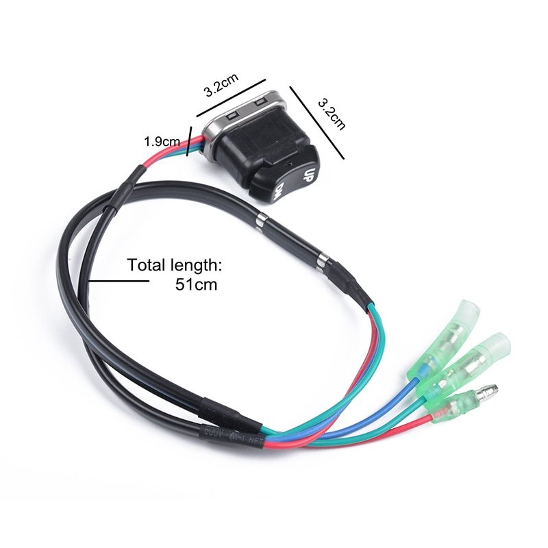 1 Pc, ajuste y interruptor de inclinación de la Asamblea para Yamaha Motor fuera de borda controlador remoto de interruptor de 703-82563-02-00