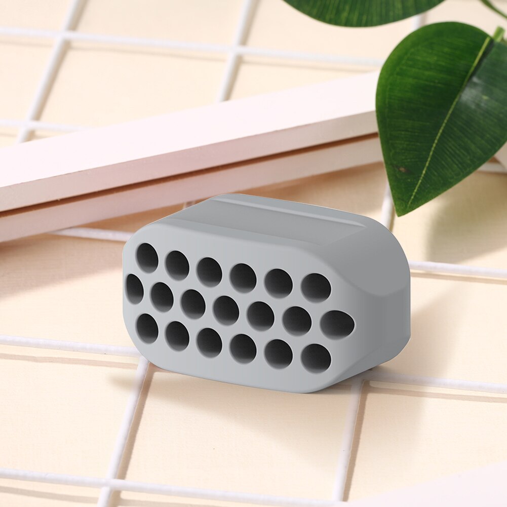 Face Jaw Muscle Exerciser Silicone Slim Fitness Facial Line Trainer (Grey)