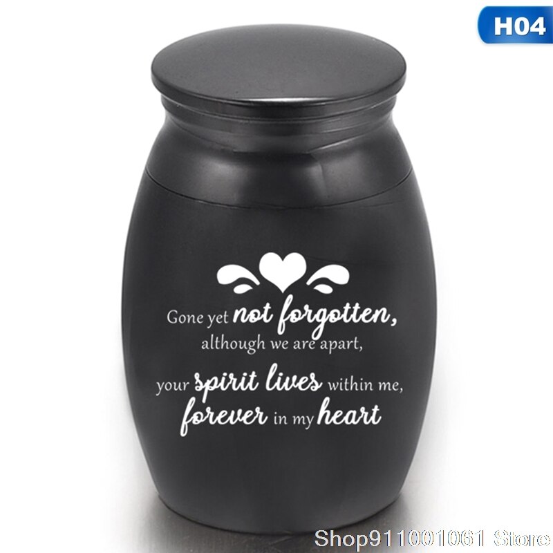 A Pets Keepsake Casket Columbarium Pets Memorials Mini Size Letter Black Pets Dog Cat Bird Mouse Cremation Ashes: H04