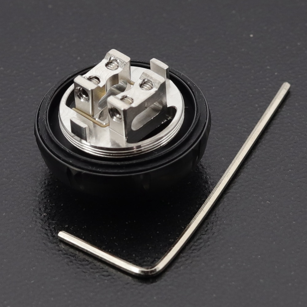 VapSea Zeus X Mesh Coil per Zeus X Mesh RTA atomizzatore Pyrex Bubble Bulb tubo di vetro Zeus Deck Base con batuffolo di cotone organico confezione da 6 pezzi: Black Coil Deck