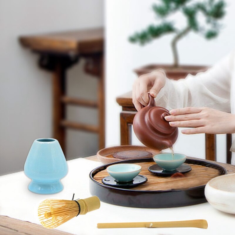 Bambú japonés Matcha batidora té verde batidor de polvo Chasen la ceremonia del té de bambú cepillo herramienta amoladora