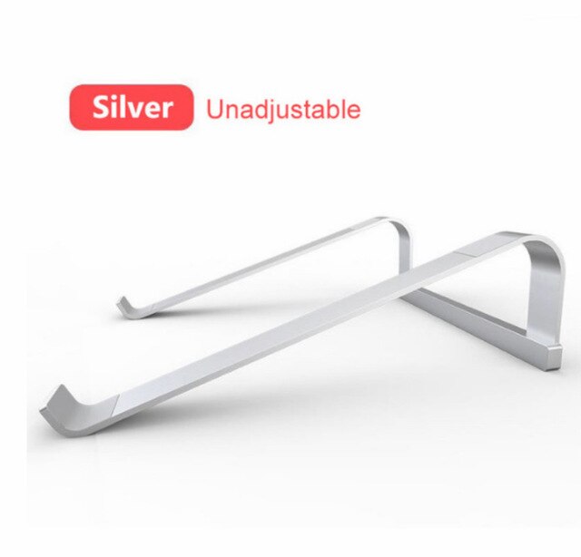 Belka Aluminum Folding Laptop Stand 11-17 Inch for MacBook Pro Air - Adjustable & Non-Slip Cooling Bracket: Silver normal