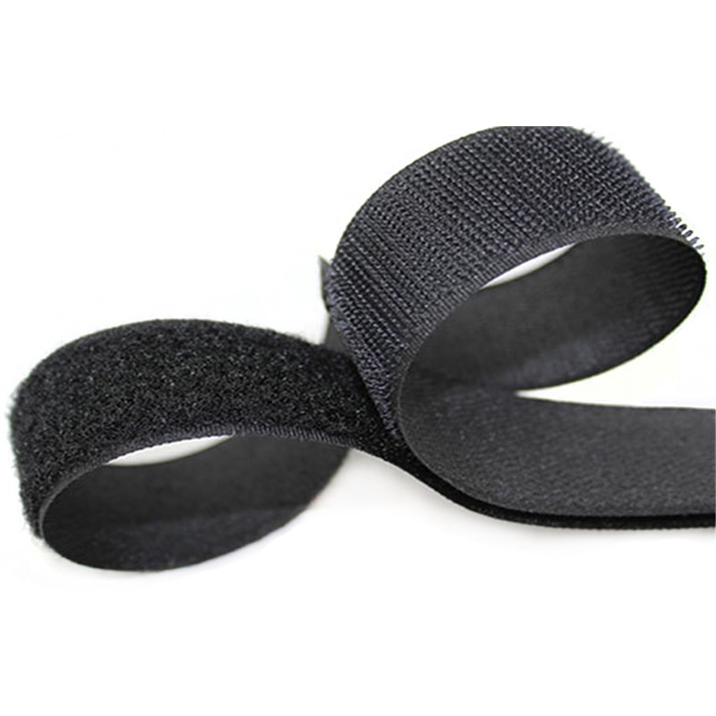 20mm 2 meter par farverige velcro-klæbende klistermærker med krog og løkke farvetape kabelbindere sytilbehør
