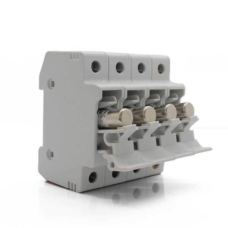 32A DC 1000V 1P 2P 3P 4P Solar Panel Mount Fuse Holder Rail Fuse Photovoltaic Fuse Base Dropout Fuse Component