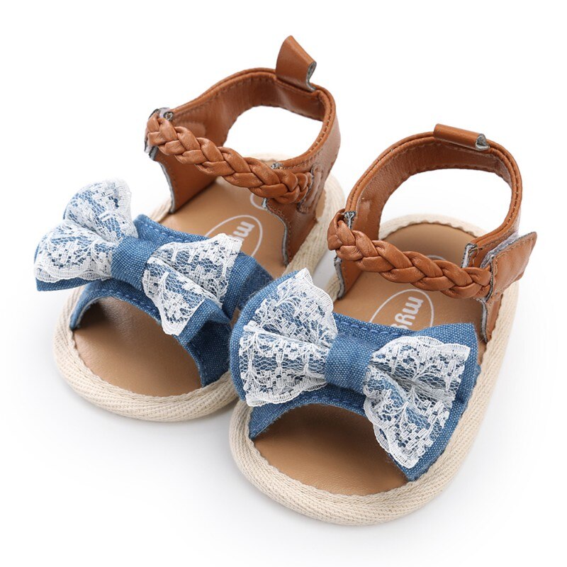 Summer Baby Sandals Baby Girl Summer Soft Sole Shoes Bowknot Sandals Toddler Infant Prewalkers Baby Sandals: NL / 7-12 Months