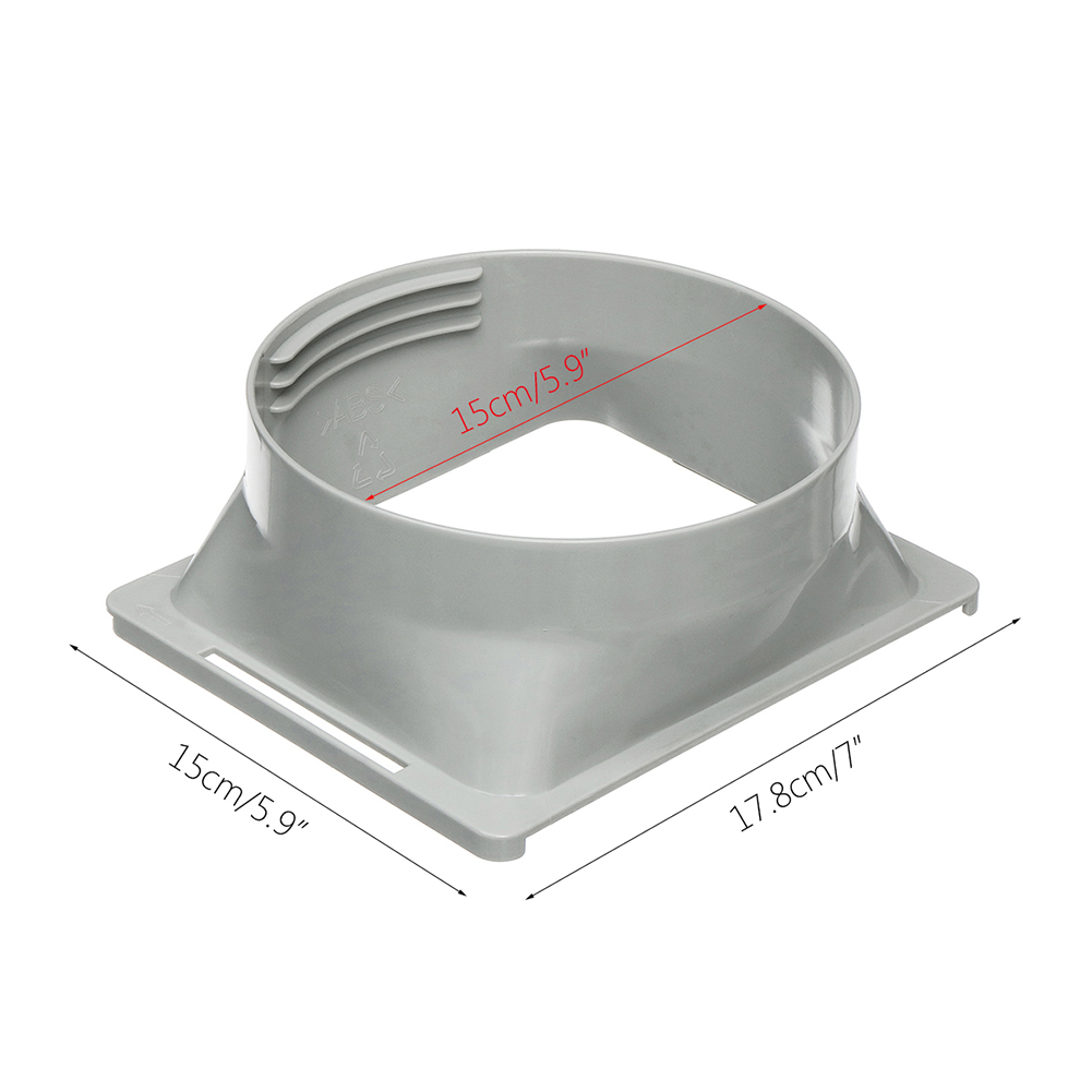 Round/Square Shaped Exhaust Duct Interface for 15cm Portable Air Conditioner PC tool