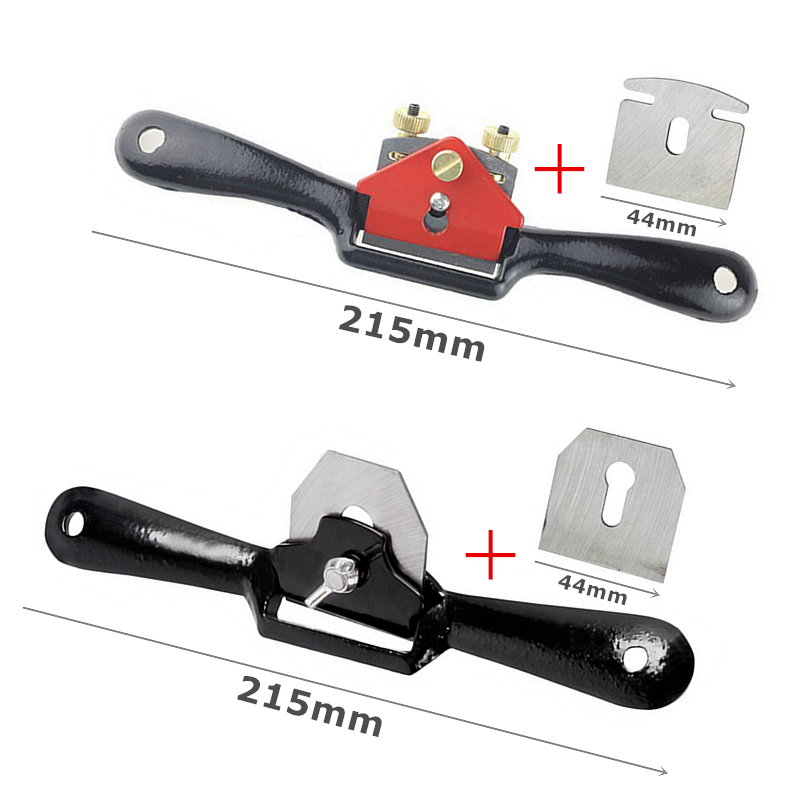 Cepillo de mano de 9 &quot;/215mm para madera, cepillo de tornillo para afeitar, borde de corte de madera con hoja cepilladora de repuesto para carpintero, herramientas manuales de carpintería