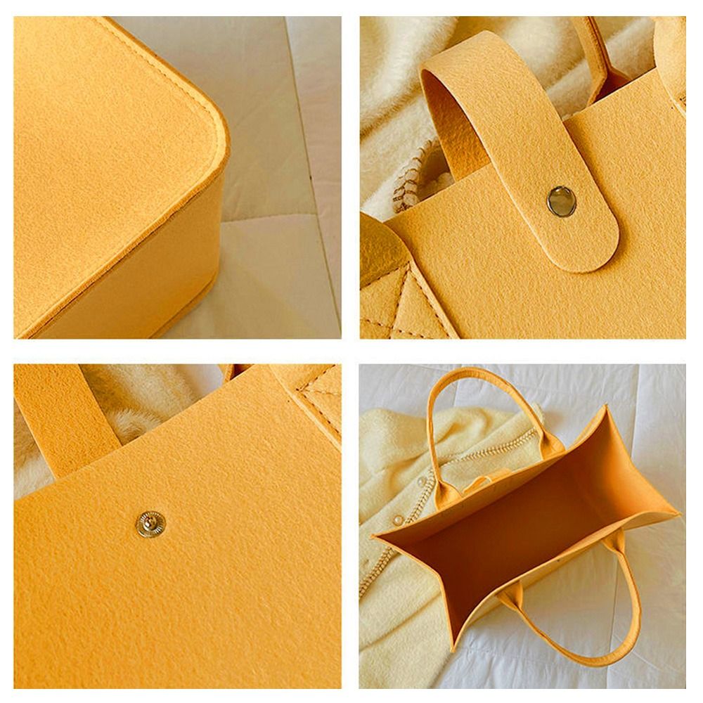 Large Capacity Felt Shoulder Bag Portable Storage Organizer Felt Messenger Bag Toy Sundries Crossbody Handbag Women