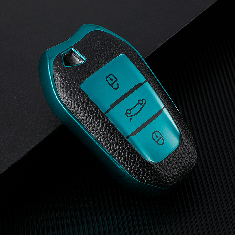 Tpu Autosleutel Case Cover Voor Citroen C1 C2 C3 C4 Grand Picasso C5 Ds 3 5 Peugeot 207 3008 208 308 307 508 5008 407 301 206: Black