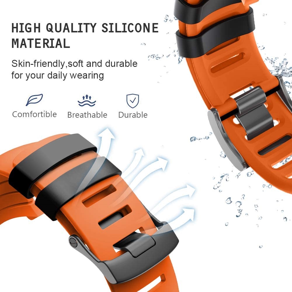 Rubberen accessoirebandje voor suunto core band, polsbandje voor sport, vervangende bandjes met metalen sluiting voor suunto core smartwatch