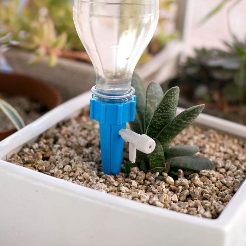 6 Pcs Plant Zelf Automatische Plant Watering Spikes Verstelbare Stakes Irrigatiesysteem Plant Watering Apparaat Voor Kamerplant