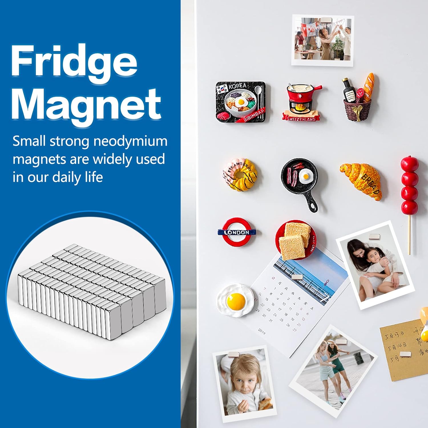 20-100 Stuks Super Sterke Neodymium Imanes 10/15/20mm X 5/10mm X 3mm N35 NdFeB Blok Imanes Vierkante Magneten Koelkast Stickers