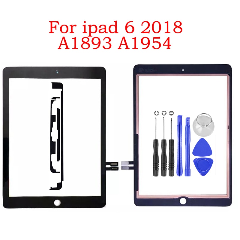 Digitalizzatore Touch Screen Per IPad 6ª Gen A1893/A1954 – Nero, Con IC, Nuovo
