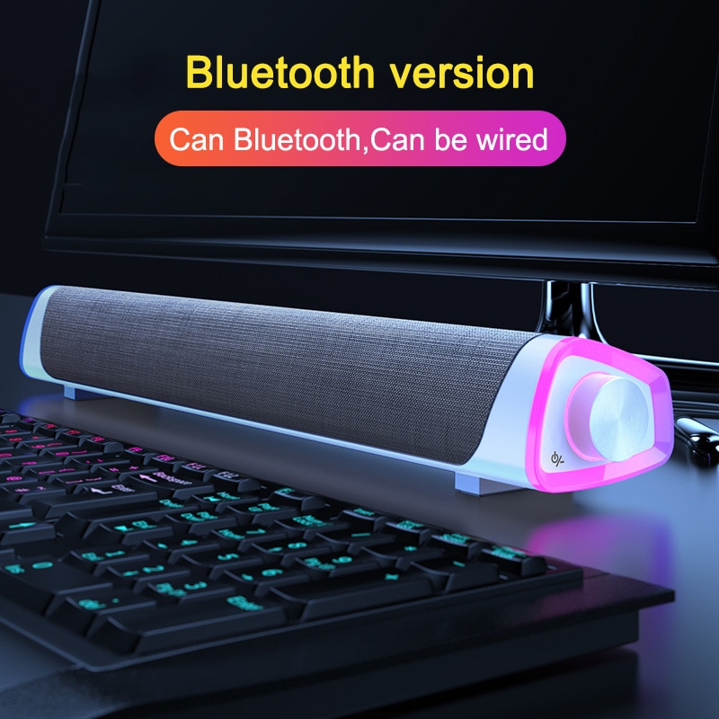 Soundbar tv høyttaler bluetooth aux usb fm radio kablet hjemmekino surround for pc tv høyttaler datamaskin soundbar