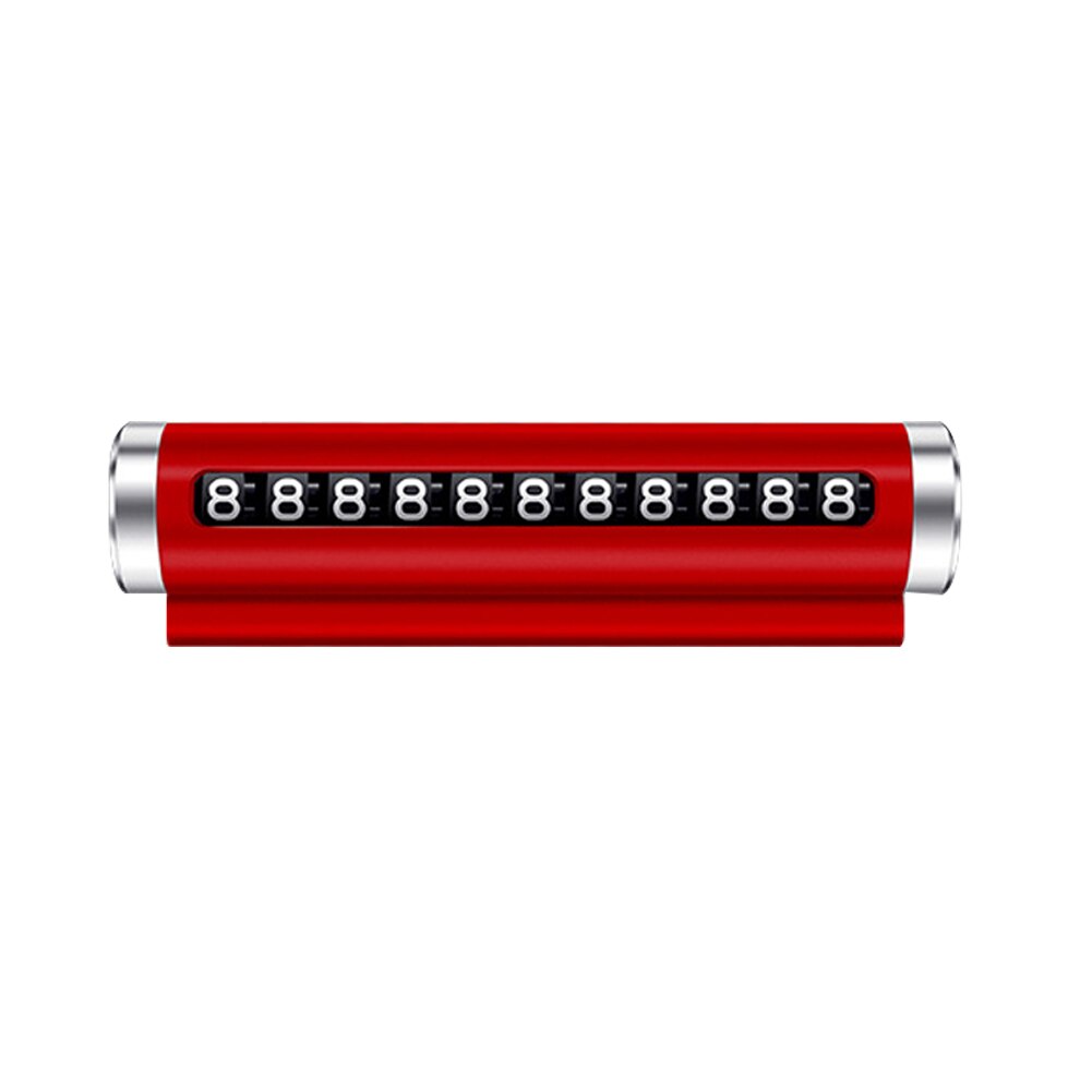 coche temporal Stop Metal tarjeta de estacionamiento rotar NÚMERO DE TELÉFONO Placa de visualización: Rojo