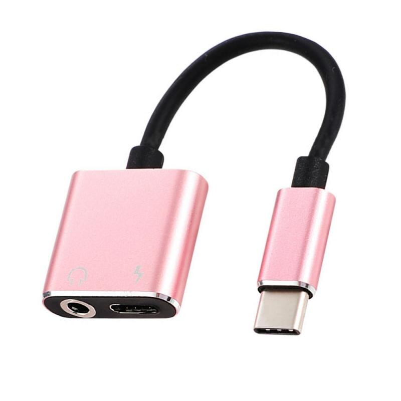 Type C Naar 3.5 Mm Koptelefoon Jack Adapter 2 In 1 Usb C Audio Kabel Converter Opladen Hoofdtelefoon Adapter Voor Huawei Xiaomi