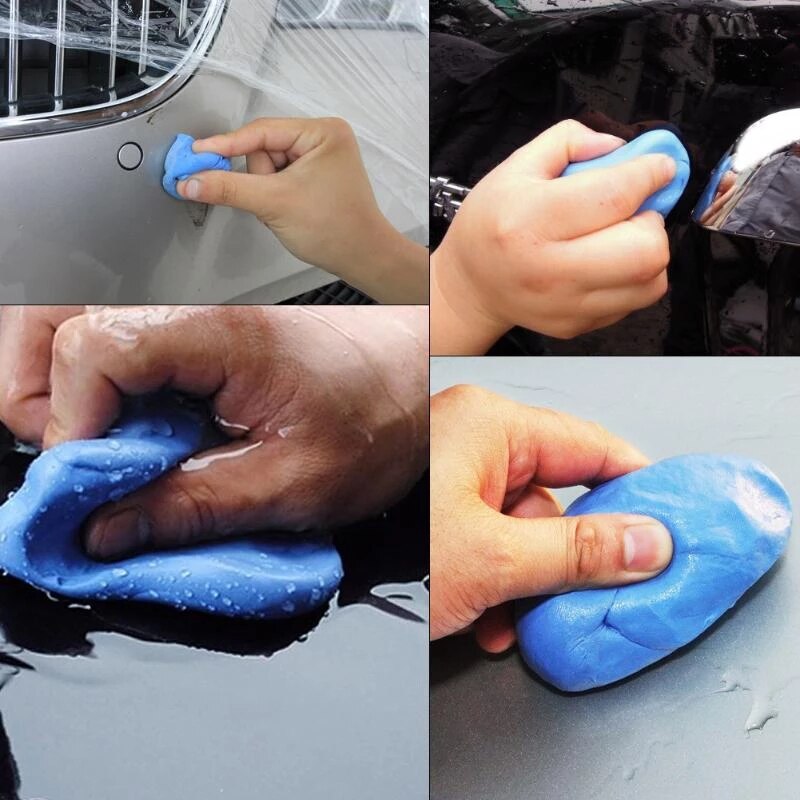 100G Wasstraat Klei Detaillering Gereedschap Verf Zorg Wassen Cleaner Mini Handheld Wasmachine Auto Styling Slib Modder Verwijderen Wassen brush Tool