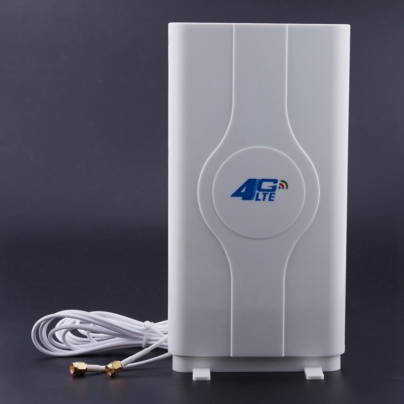 700 ~ 2600mhz 88dbi 3g 4g Lte antenne antenne Mobile connecteur mâle Booster Mimo panneau antenne + 2 mètres (2x SMA-mâle)