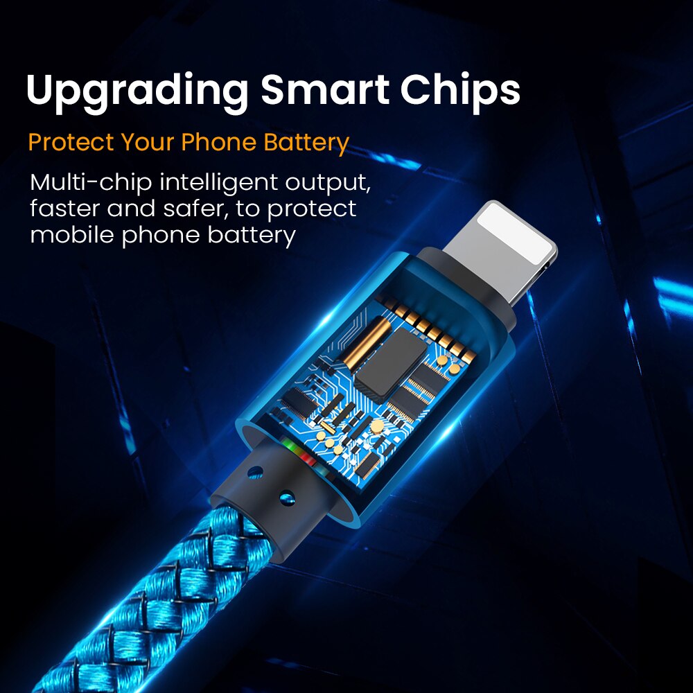 Kolorowy kabel USB do ładowania danych dla iPhone 12 11 Pro XS Max XR X 5s 6s 6 7 8 2.4A szybka ładowarka pochodzenie przewód 1/2/3m