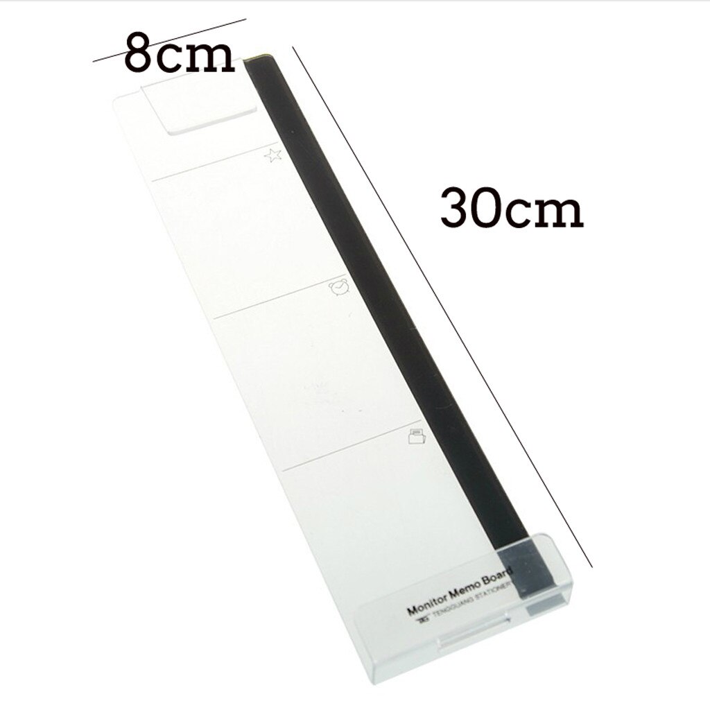 Creatieve Acryl Monitor Bericht Memo Board Voor Sticky Note Transparant Naam Card Phone Holder Desktop Plastic Houder Briefpapier