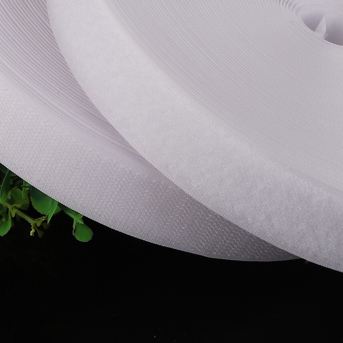 2M 16-40mm White Magic Tape Hook Loop Not Adhesive Fastener Tape Nylon Sticker Disks Tape for DIY Craft Supply Roll Sew On Tape