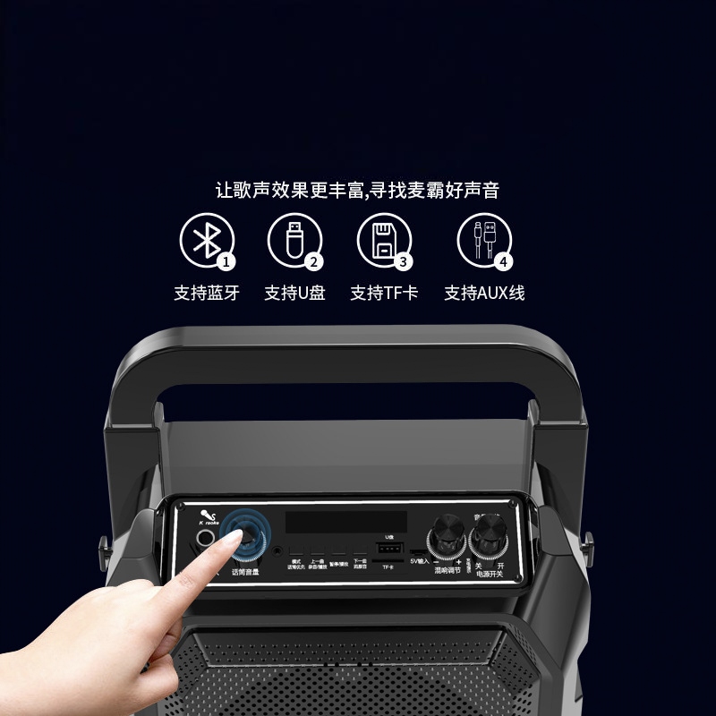 Bärbar bluetooth-högtalare 20w ipx 7 vattentät kraftfull ljudlåda basförstärkning dubbel parkoppling äkta trådlös stereo utomhus