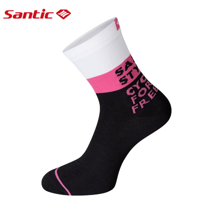 Santic skarpety rowerowe mężczyźni kobiety skarpety rowerowe oddychające anty-pot Outdoor Sports Ciclismo kolory jeden rozmiar 6C09054: 9C09098P