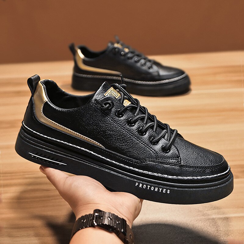 Męskie buty 2021 wiosna nowe trendy buty koreański Trend skórzane buty męskie sportowe buty białe letnie obuwie