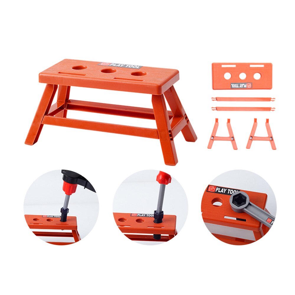 Børn værktøjskasse kit legetøj til drenge børn foregiver legesæt simuleringsreparationsværktøj bor skruetrækker reparation huslegetøj værktøjssæt
