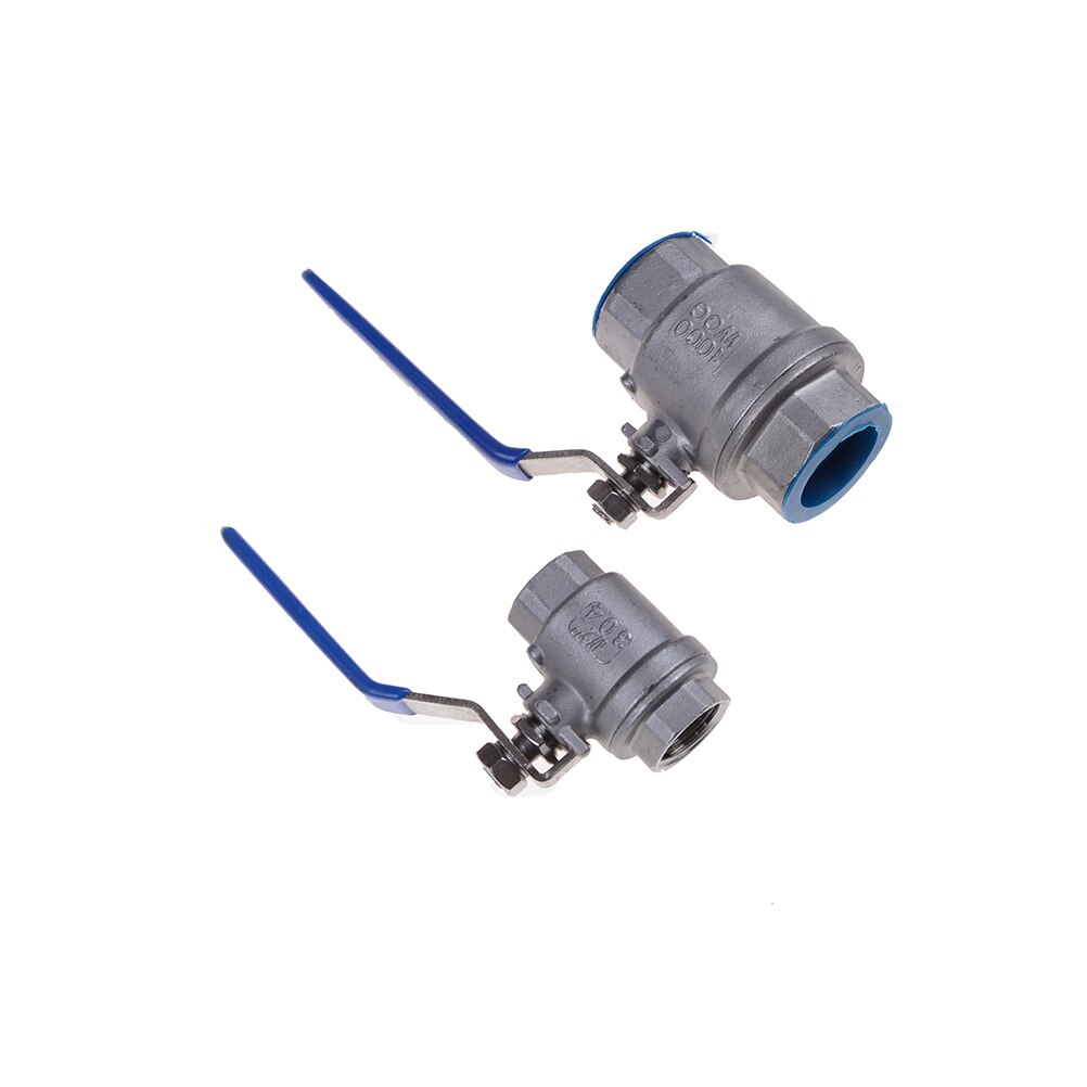 1'' Ball Valve Full Port Plumbing Fixing Female NPT Threaded SS 304 Stainless Steel Vinyl Handle