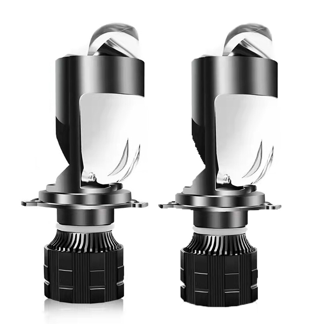 Canbus H4 Led Bi-Led Projector Koplamp Dual Lens Automobles Lamp Led H4 Koplamp Conversie Kit Grootlicht Lage beam Koplamp