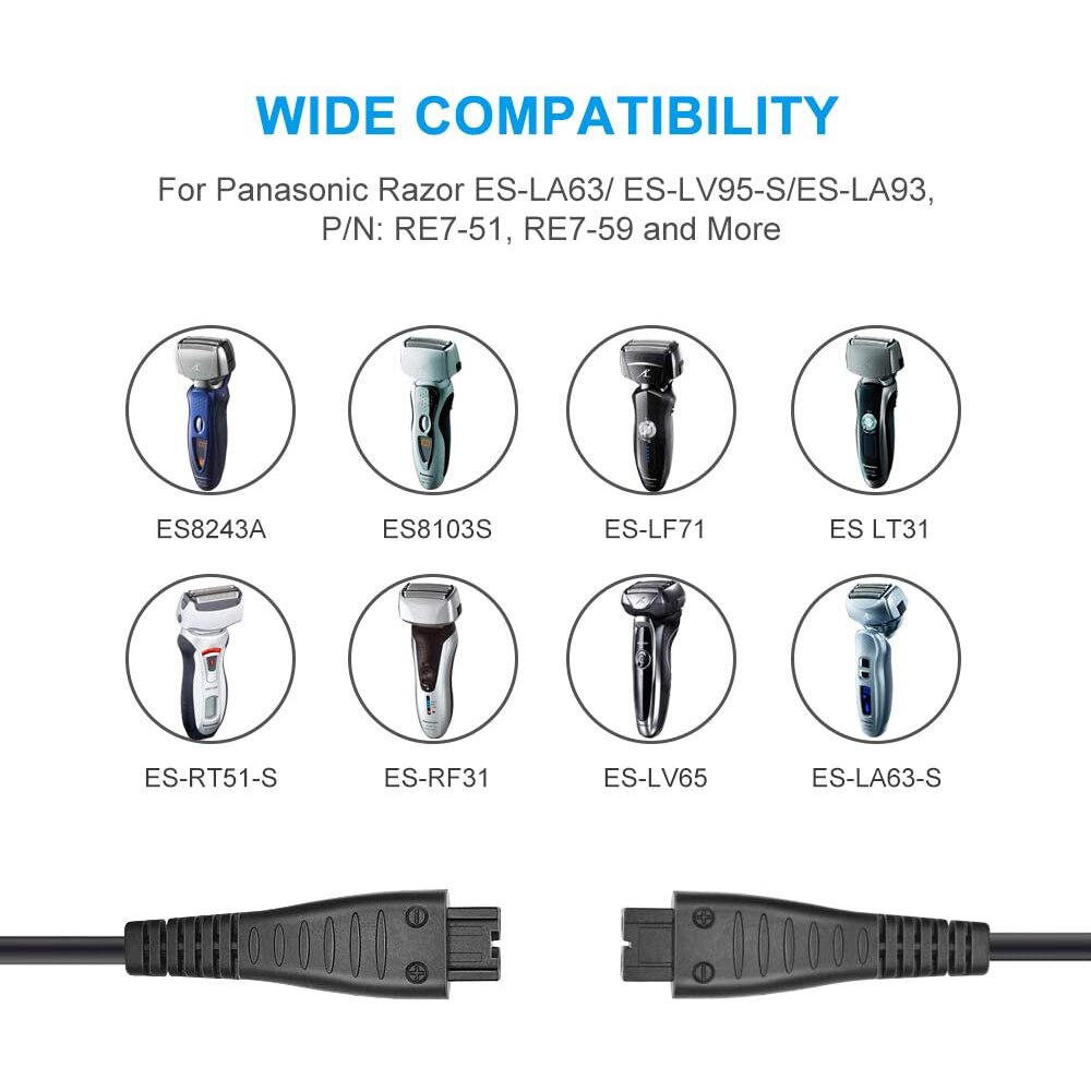 Usb Lader Voor Panasonic ES-LT41 ES-LA54 ES-RF31 ES-RF41 ES-LT71 ES-LA12 ES-LV90 ES-LV50 ES-LV70 ES-LF70 Scheerapparaat Scheermes Lader