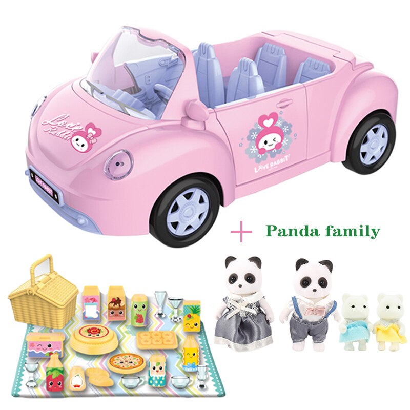 Children's Birthday Simulation Play House Toy Convertible Sliding Car Rabbit Family Ho Package Toy Halloween: 8806-1-G04-K03