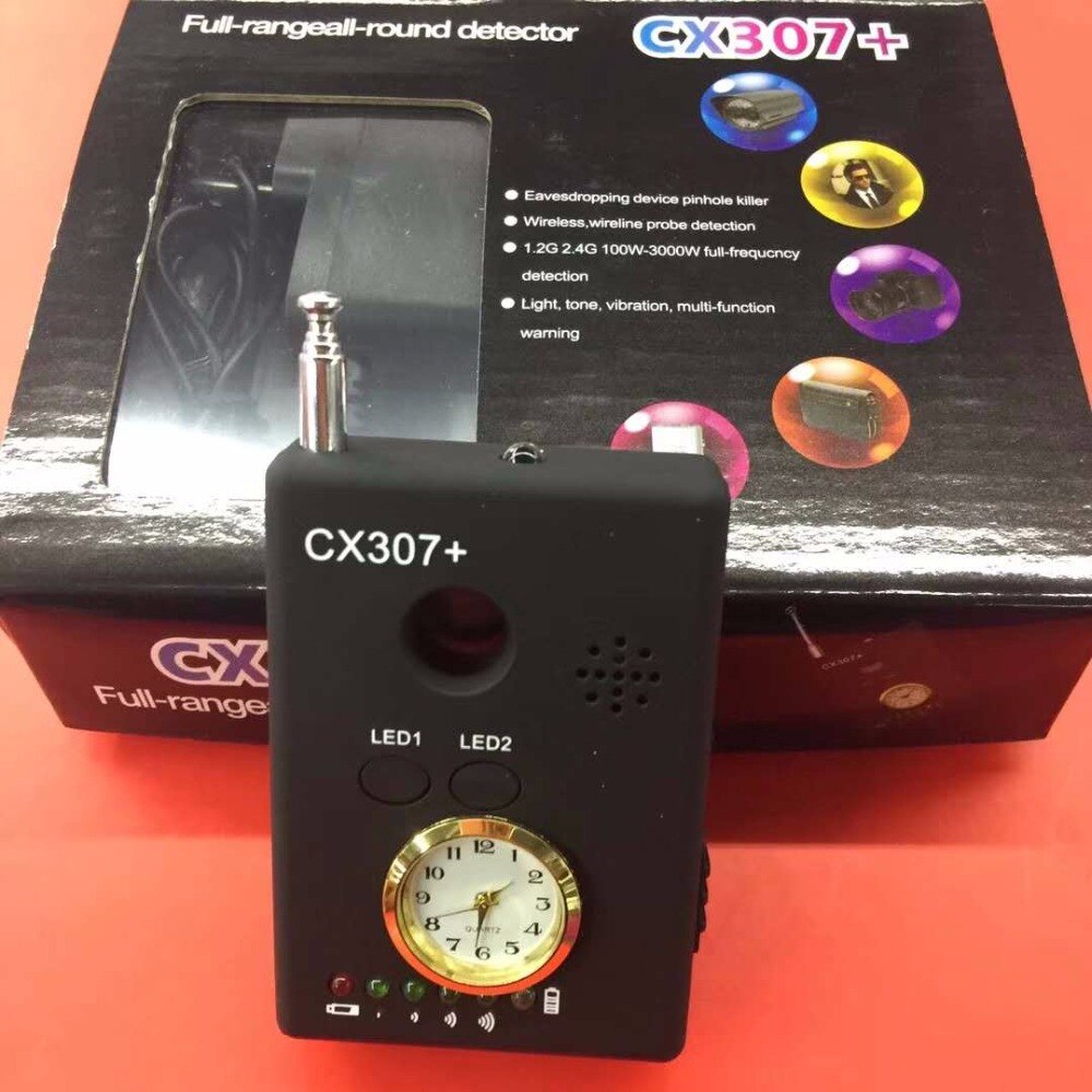 RF Signaal Camera Telefoon GSM GPS WiFi Full Band Detector Trillingen alarm IR Licht Anti-Tracker
