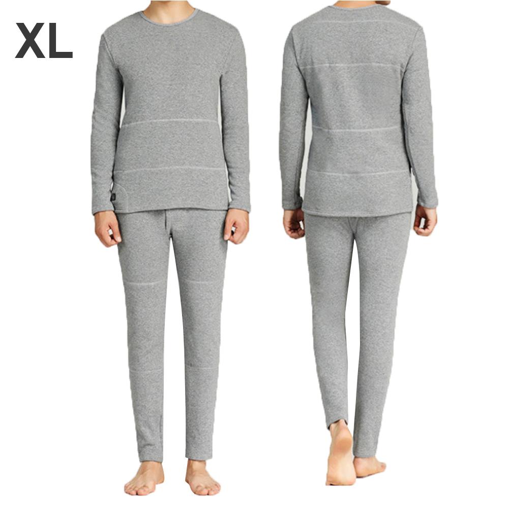 Unisex Thermische Ondergoed Set Elektrische Verwarming Vest Waterdichte Kleding Enkelzijdige Geborsteld Thermo Ondergoed Voor Mannen Vrouw: Paars