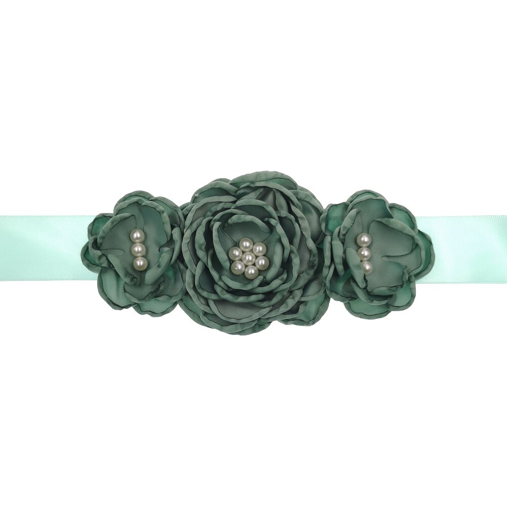 Bloem Moederschap Riem Vrouwen Lint Sash Flowergirl Bruids Tailleband Foto Props Zwangerschap Accessoires Jurk Sjerpen: 34