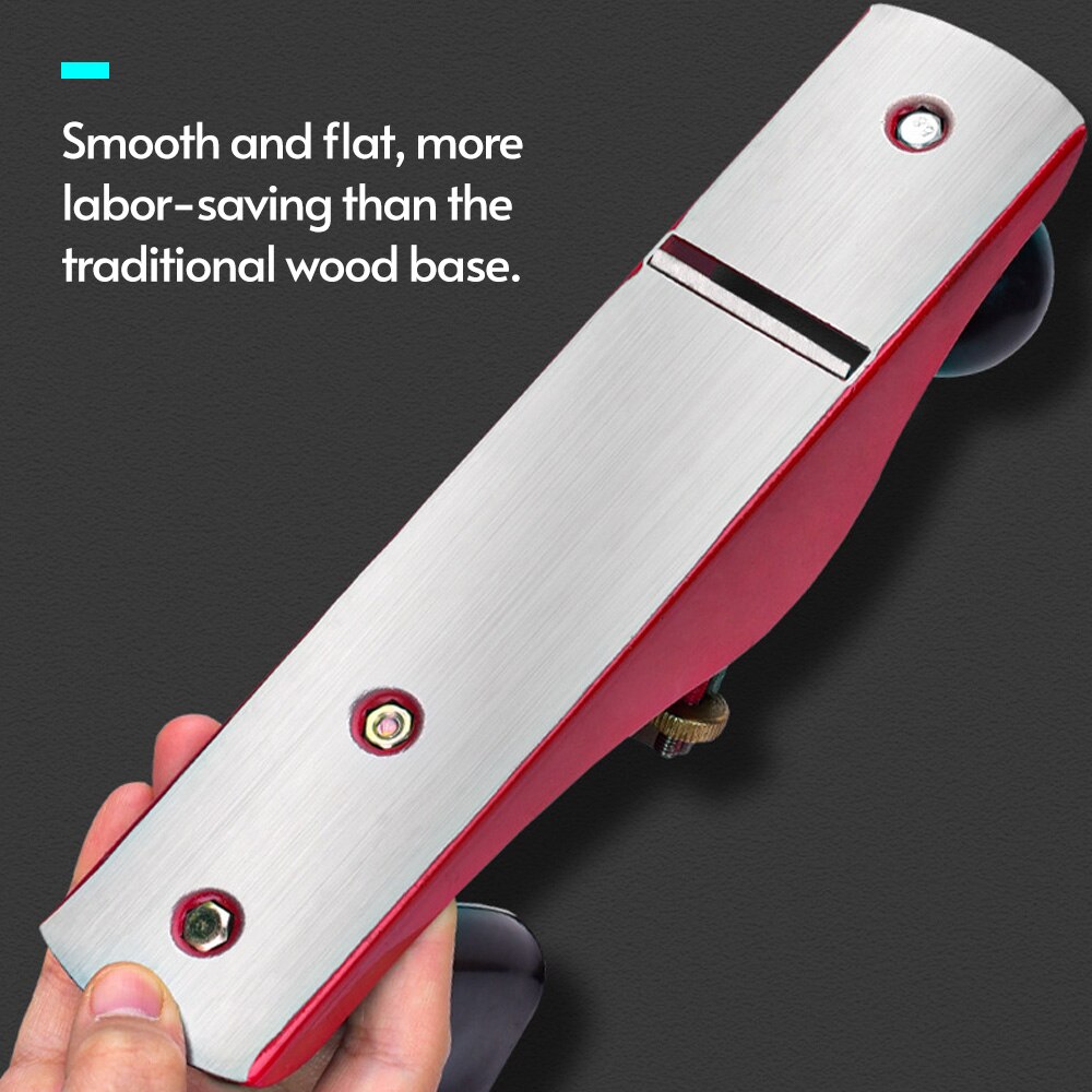 Red Handheld Bench Planer Wood Planer Woodworking Tools with Blade for Woodworking Crafts Making Repair Wooden Furniture