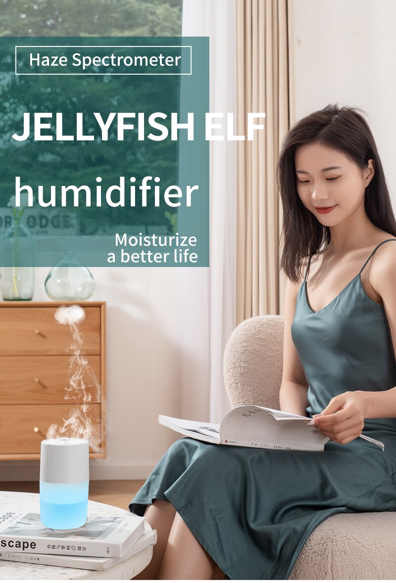 Xiaomi – Mini humidificateur d&#39;air, , deux modèles, 7 types de lumières, effet de fumée
