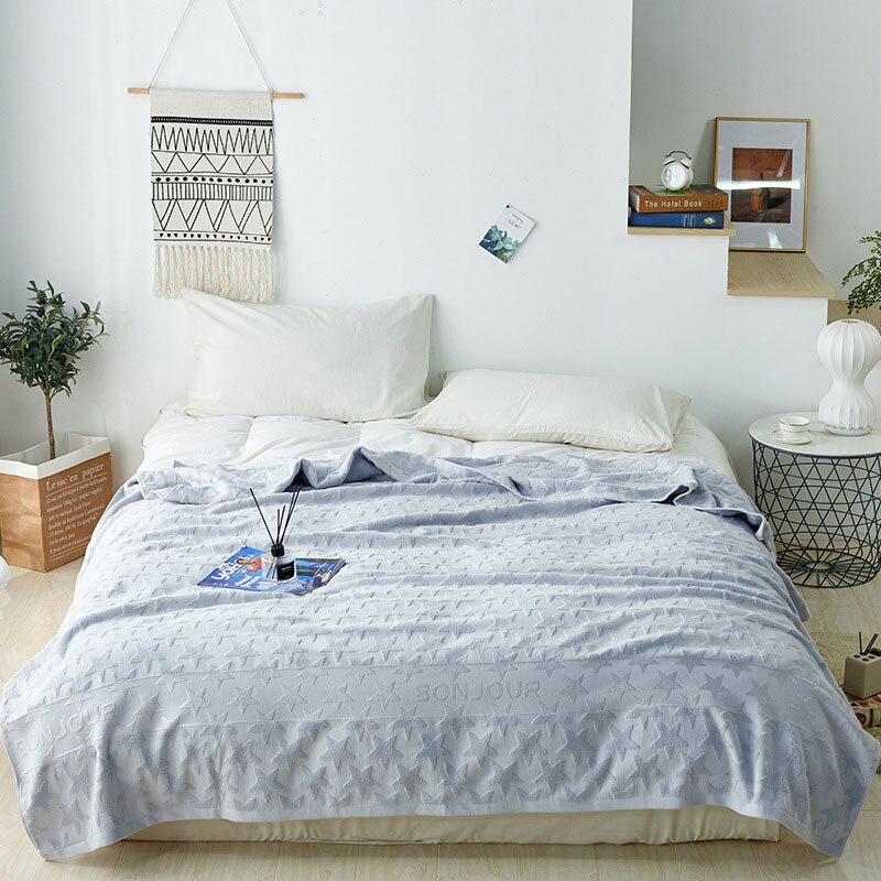 Couverture en coton pour lit Double, Queen size, King, couverture de lit, couette, climatisation