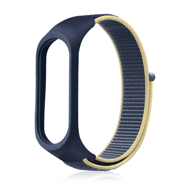 Correa de nailon para Xiaomi Mi band 5, repuesto de pulsera transpirable Xiomi Mi5 NFC, correa para Xiaomi Mi band 5: Blue 2