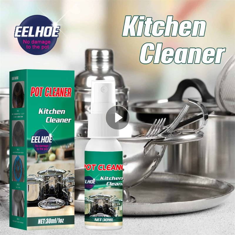 30ml Grease Cleaner Stainless Steel Cookware Cleaning Paste Household Kitchen Cleaner Washing Boom Pot Stains Cleanning Accessor