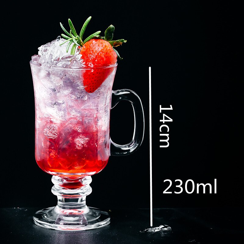 Copa de vidrio para cóctel, copas de vino frías, zumo de fruta, batidos, Espresso, vasos para beber, taza transparente: Glass Cup I