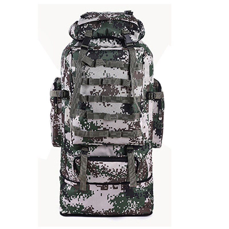 Fengtu 100L Grote Wandelen Klimmen Rugzakken Camouflage Softback Rugzak Voor Mannen En Vrouwen Sport Tassen Camping Reizen Rugzak: Green
