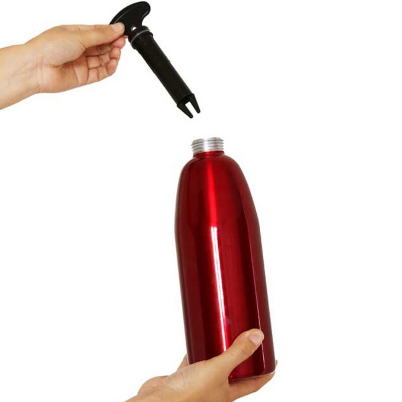 Läsk soda maskin, grädde skum flaska, skummare sifon flaska , 1000ml dekorera maskin, dryck juice maskin