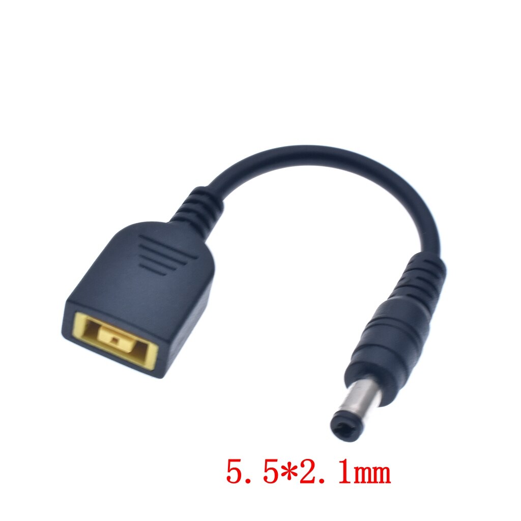 Câble convertisseur d'alimentation cc carré USB femelle vers 5.5x2.1/7.9x5.5/4.0x1.7/mm mâle, pour ordinateur portable Lenovo Thinkpad 15cm: USB-5.5-2.1