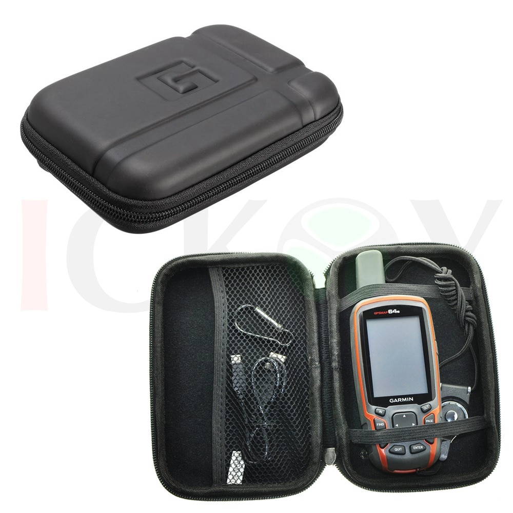 Draagbare Beschermen Case + Zwart Afneembare Ring Nekband voor GPS Garmin GPSMap 62 64 62st 64st Astro 320 220 accessoires