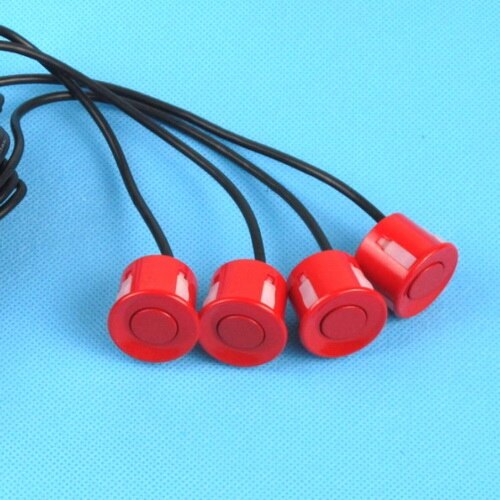 For Toyota Land Cruiser Prado 2700/4000 Car Parking Sensors Rearview Camera Auto Alarm Sensor Reverse Parking System: red