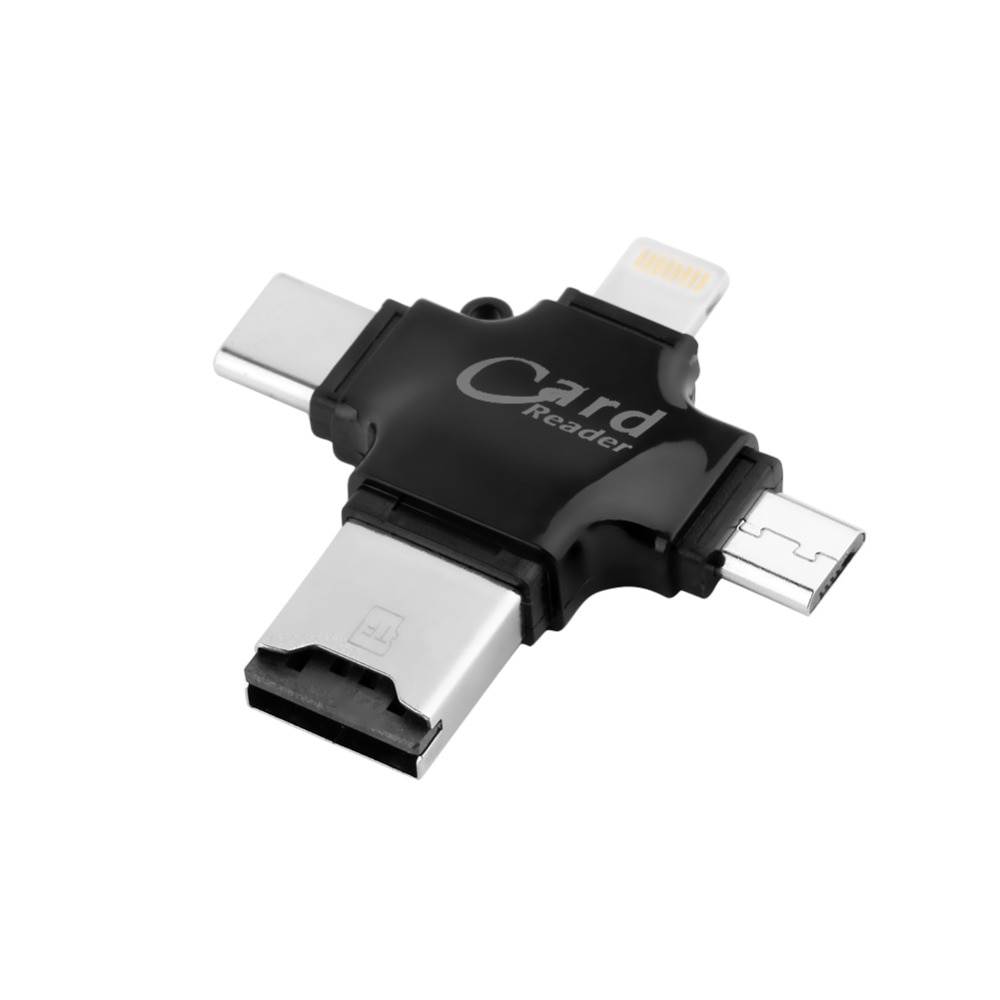 Tipo C &amp; Micro USB &amp; USB OTG OTG Leitor de Cartão Universal TF/SD para MacBook iPhone iPad Android leitores de Extensão de computador