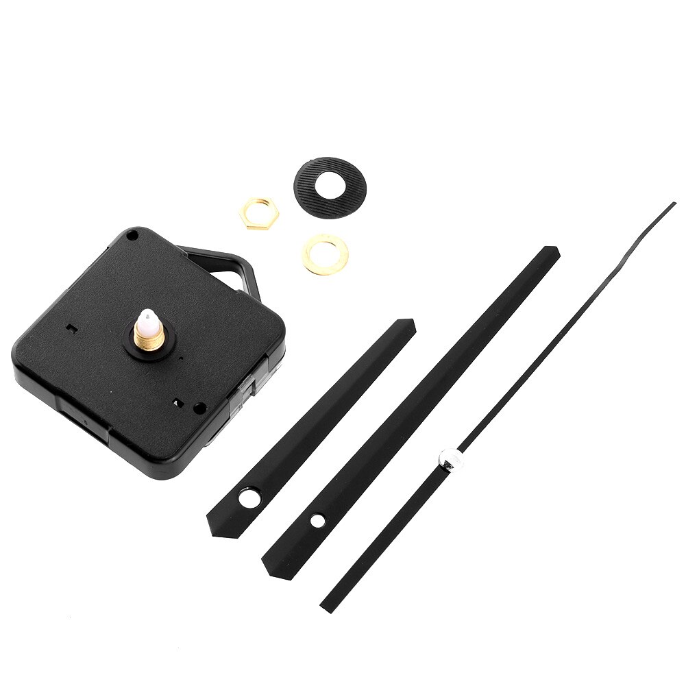 Black Hands Clock Movement Mechanism Parts Repair Replacing DIY Essential Tools Set Quiet Silent Clock Parts